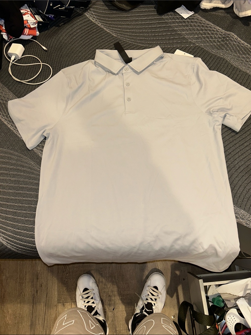 lululemon athletica Men's Light Gray Polo